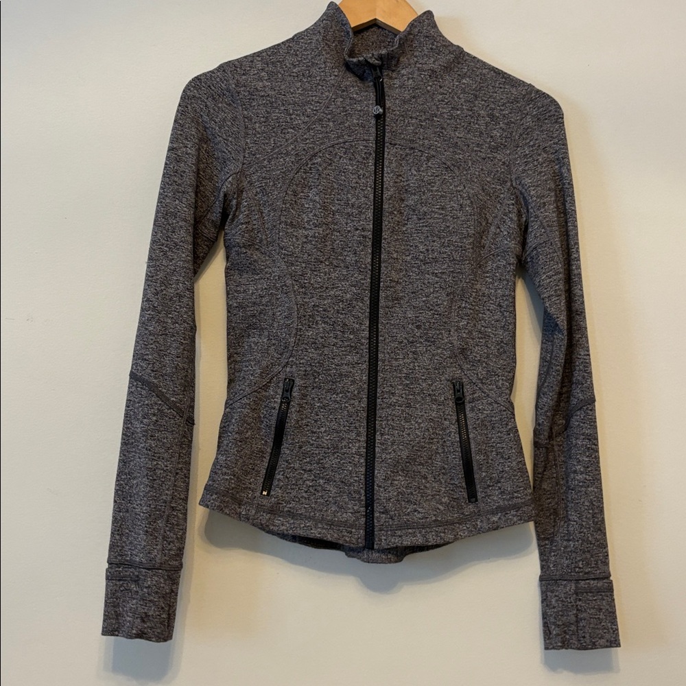 lululemon athletica Heathered Gray Zip-Up Jacket
